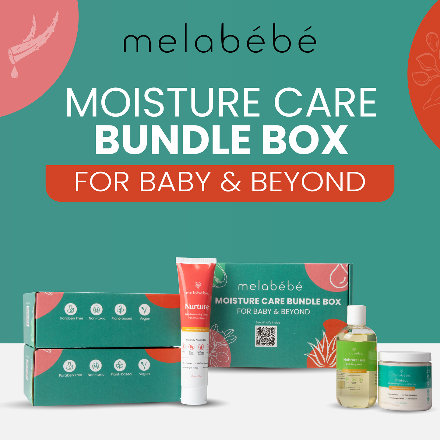 Melabebe's Moisture Care Bundle Box: Our Best Selling Body Moisturizers and Body Wash