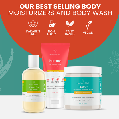 Melabebe's Moisture Care Bundle Box: Our Best Selling Body Moisturizers and Body Wash